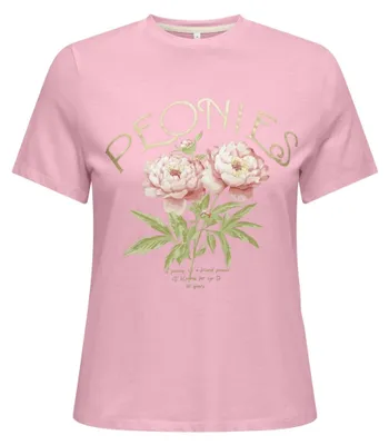 Zdjęcie produktu dla T-shirt z krótkim rękawem i nadrukiem, model Onlamberdine, w pudełku, JRS
