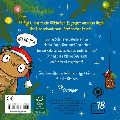 Produktbild von Die kleine Eule feiert Weihnachten