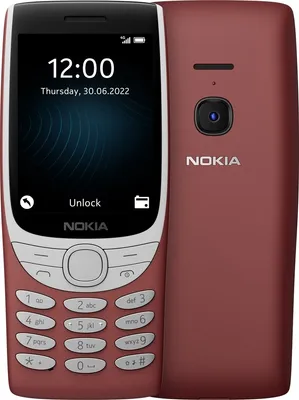 Produktbild von Nokia 8210 4G, Balken, Dual-SIM, 7,11 cm (2.8"), 0,3 MP, 1450 mAh, Rot