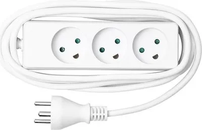 Produktbild von Microconnect MC-GRU0350DK, 5 m, Drinnen, Typ K, Typ K, 1 mm², Weiß