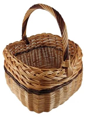 Image de Panier en osier pour légumes, dimensions 32 x 30 cm