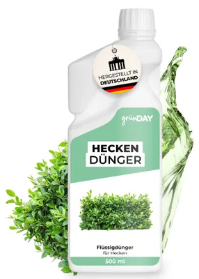 Produktbild von Heckendünger 500 ml - flüssiger mineralischer NPK-Dünger mit Spurennährstoffen für Heckenpflanzen - für ca. 250 Liter Gießwasser