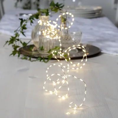 Produktbild von LED Tropfen-Lichterkette ,Dew Drop Mold', 150 LEDs, transparent, neutralweiß, 225cm