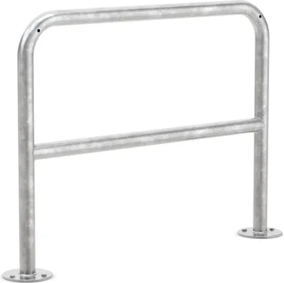 Produktbild von Fahrrad Anlehnbügel mit Knierohr 9211 | Stahl zn | Aufdübeln | B1000mm