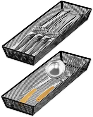Produktbild von schubladen organizer küche - utensilienhalter für siln für küchenschublade, silver tablett in schublade