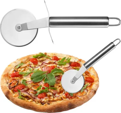 Obrázek produktu pro Kulatý nerezový kráječ na pizzu 7,5 cm