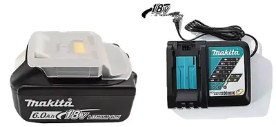 Obrázok produktu pre Batéria pre náradie, 18V, kapacita 6000 mAh, Makita, nabíjačka 6Ah, 1 ks