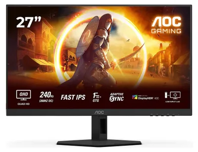 Immagine prodotto di AOC G4 Q27G4ZR Monitor PC 68,6 cm (27") 2560 x 1440 Pixel Quad HD LED Nero, Rosso