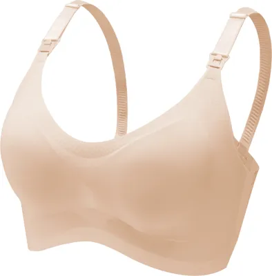 Produktbild von Ecru 34BC/75BC Schwangerschafts Still BH Nahtloser Still-BH, Stillen und Schlaf Ohne Bügel für Damen