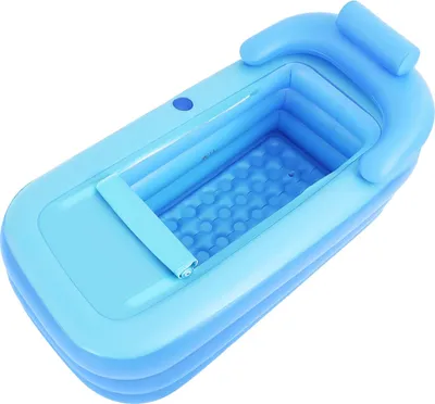 Obrázok produktu pre Nafukovacia vaňa, voľne stojaca, ergonomický dizajn, modrá