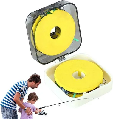 Produktbild von Spulenhalter für Angelschnüre - Magnetische Aufbewahrung - 7,2 x 7,2 x 7,2 cm