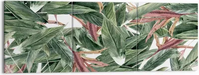 Produktbild von Bild auf Leinwand - Leinwandbild - Pflanze Blatt Blume - 150x50cm - Wand Bild - Wanddeko - Leinwanddruck - Bilder - Kunstdruck - Wanddekoration - Leinwand bilder - Wandkunst - CA150x50-3844