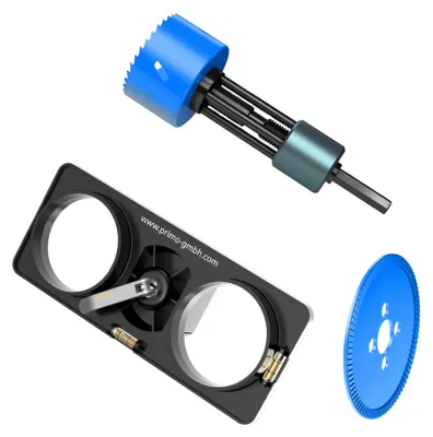 Immagine prodotto di Primo BOHR-FIXX + Set di guide per foratura, 74 mm (P857-74)