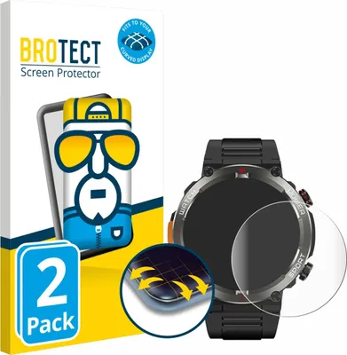 Produktbild von 2x BROTECT Fullscreen Schutzfolie für Yxtel W50Pro 1.45" Displayschutz Folie Fullcover Klar Transparent