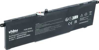 Produktbild von vhbw Akku Ersatz für HP SD06XL, L84356-2C1, HSTNN-DB9U, HSTNN-089U, LB4392-005, L84392-005 für Notebook (5900 mAh, 11,55 V, Li-Polymer)