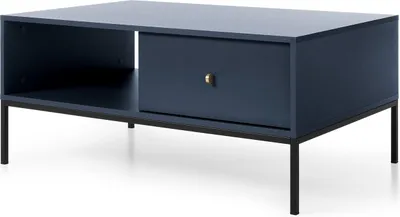 Produktbild von Masseno Couchtisch MONDO 103,5 cm Kaffetisch für Wohnzimmer Sofatisch Wohnzimmertisch Blau