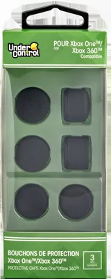 Produktbild von Unter Kontrollkappen schwarz 6pcs (x360/xone)