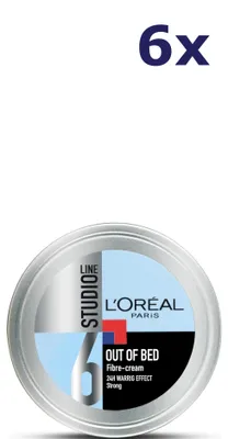 Produktbild von 6x L'Oréal Studio Line – Haargel „Out of Bed Fiber“ 150 ml