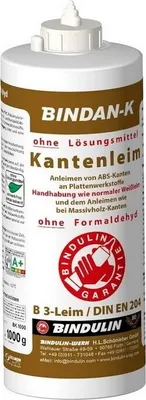 Produktbild von BiNDAN-K Kantenleim Holzleim Kunstharzleim (1-Komponenten-B3-Leim) inkl. 1 Pinsel von E-Com24 (Kantenleim 1000 gr.)