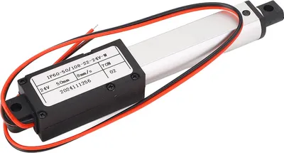 Obrázek produktu pro Lineární pohon, zdvih 50 mm, tah 70 N, 8 mm/s, vysoká rychlost, nízká hlučnost, Mini-DC24V