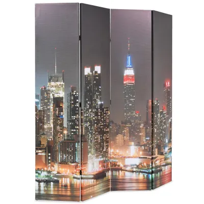 Produktbild von vidaXL Raumteiler klappbar 160 x 170 cm New York bei Nacht
