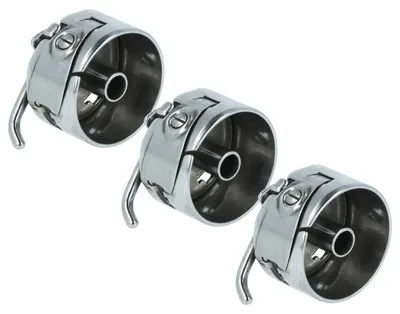 Produktbild von vhbw 3x Spulenkapsel kompatibel mit Juki DDL-542, DDL-541W, DDL-5430, DDL-543, DDL-541N, DDL-545, DDL-5490, DDL-545W, DDL-552 Industrienähmaschinen