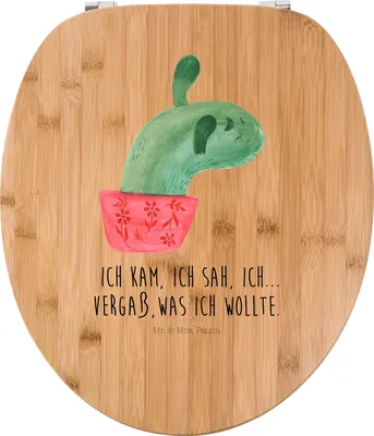 Produktbild von Mr. & Mrs. Panda WC Brille Kaktus Mama - Transparent - Geschenk, Toilettendeckel, Büro, Kakteen, Klodeckel, WC-Sitz, Motivation, Sitz, Ärger, Quote, Deckel