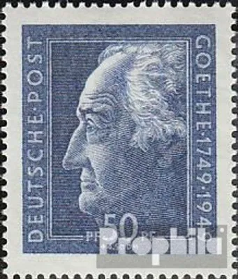 Produktbild von Briefmarken Sowjetische Zone (All.Bes.) 1949 Mi 239 (kompl.Ausg.) postfrisch Goethe