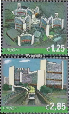 Produktbild von Briefmarken UNO - Wien 2011 Mi 689-690 (kompl.Ausg.) postfrisch Gebäude