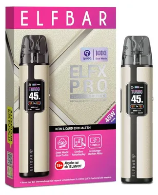 Produktbild von ELFBAR ELFX Pro - Pod Kit - 1200 mAh - Farbe: White