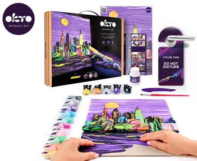 Produktbild von Schaumstoff Ton Okto Skyline New York 10040 Mehrfarbig 42 x 30 x 3 cm