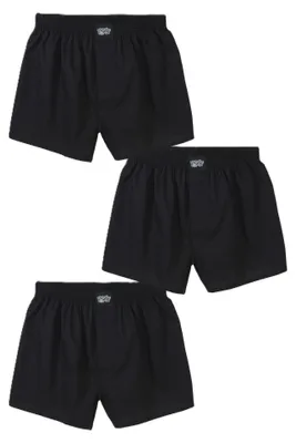 Produktbild von Lousy Livin 3Pack Boxershorts "Plain 3 Pack" Black XL