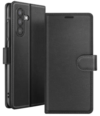 Image de Zanaé, étui portefeuille avec rabat magnétique et support pour Samsung Galaxy A37, noir