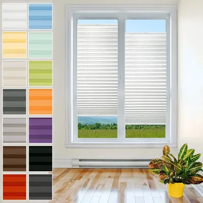 Productafbeelding van Plissé - Klemmfix - Zonder boren - 30 x 80 cm - Wit