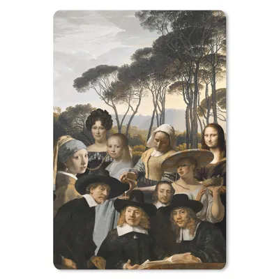 Produktbild von MuchoWow® Mauspad Mousepad Malerei - Collage - Alte Meister 40x60 cm - Mousepads - Maus Mat - Pad - Mausunterlage - Schreibtisch Accesoire