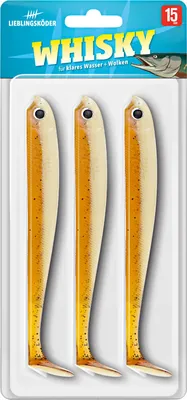 Produktbild von Lieblingsköder 15cm - 3 Gummifische, Farbe Lieblingsköder:Whisky