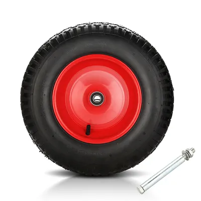 Produktbild von Jopassy Sackkarrenrad Ersatzrad Reifen mit Achse Reifen für Stützrad 4.80/4.00-8 390 mm