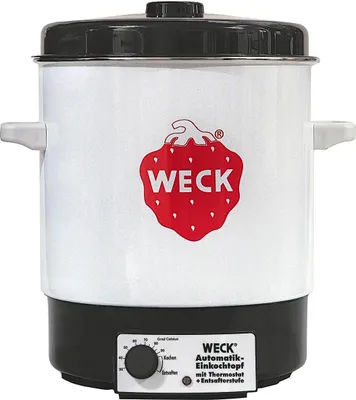 Produktbild von WECK Hrniec na zaváranie 29 l Ø35cm biely smaltovaný bez hodín