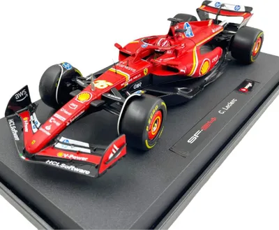 Image de Bburago 18-16815L - Modèle réduit - F1 Ferrari SF-24, Imola Version Leclerc #16 2024 (Echelle 1:18)