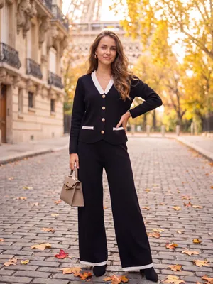 Produktbild von Set V-1 Damenmode Eleganz ZLR030 black ONESIZE