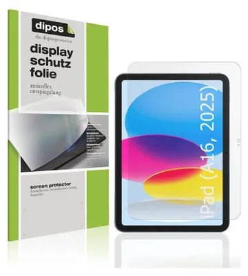 Produktbild von 2x Schutzfolie für Apple iPad 11 Zoll A16 11. Gen 2025 matt Displayschutzfolie Folie Display Schutz dipos