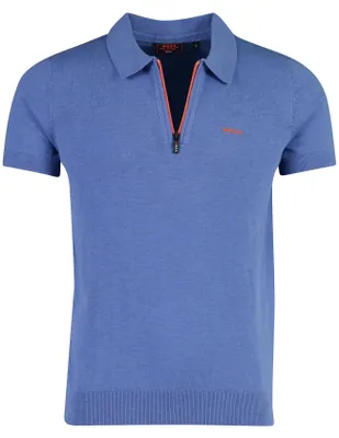 Produktbild von Poloshirt New Zealand blau Baumwolle