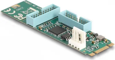 Produktbild von DeLOCK 61066, M.2, USB 3.2 Gen 1 (3.1 Gen 1), Männlich, Schwarz, Blau, Grün, Grau, China, Renesas uPD720202/Asmedia ASM1806