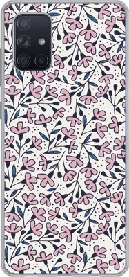 Produktbild von MuchoWow® Handyhülle Schutzhülle Hülle für Telefoonhoesje Samsung Galaxy A51 Mädchen - Blumen - Rosa - Muster - Mädchen - Kinder - Mädchen Silikon Softcase Handy Hülle - Schutzabdeckung