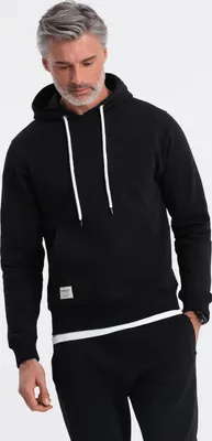 Obrázok produktu pre Ombre Clothing Pánska mikina bez zapínania Napoe čierna M