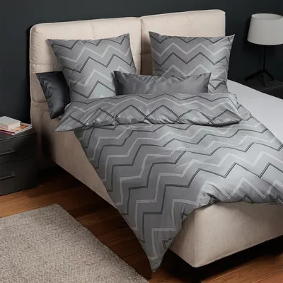 Produktbild von Janine Mako-Satin Bettwäsche J.D. 87118 155x200 cm + 80x80 cm platin