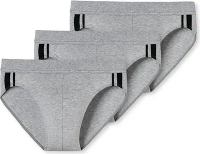 Produktbild von Schiesser Herren 6PACK Rio-Slip grau-mel. 10