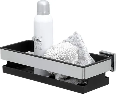 Produktbild von Tiger Dock Duschkorb, Premium-Duschablage aus verchromtem Edelstahl, mit herausnehmbaren Einsatz, B x H x T: 30 x 8 x 13,8 cm