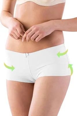 Produktbild von Perfekte Damen Sport Boxershorts: Nahtlos, Funktionell, Formend - Hipster Microf