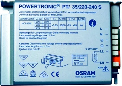 Obrázek produktu pro Předřadník Powertronic - Elektronický předřadník 1x39W PTi 35/220-240 S